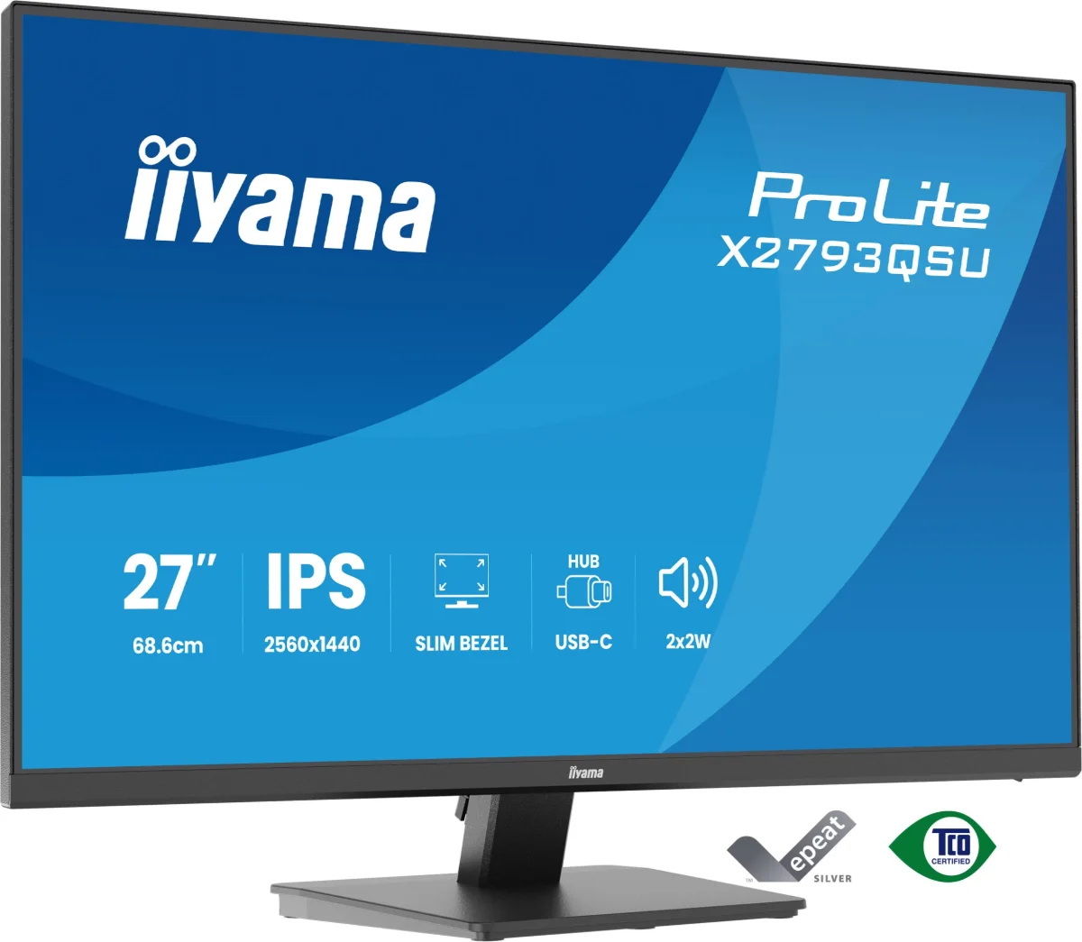 iiyama ProLite X2793QSU-B1 27 IPS 2560 x 1440 (2K) HDMI DisplayPort 75Hz