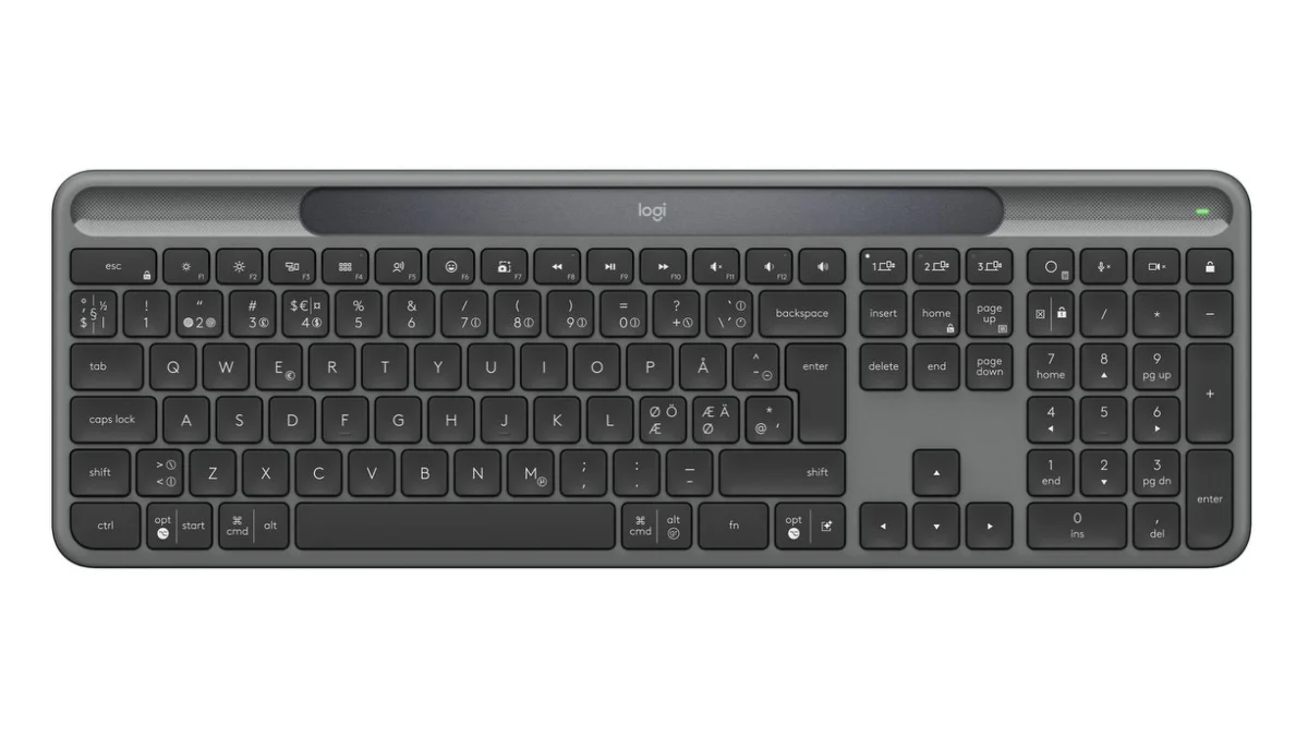 Logitech Signature Slim Solar+ K980 Trådløst tastatur Grafit