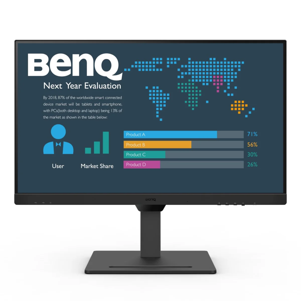 BenQ BL2790QT 27 IPS 2560 x 1440 (2K) HDMI DisplayPort USB-C 75Hz Dockingskærm