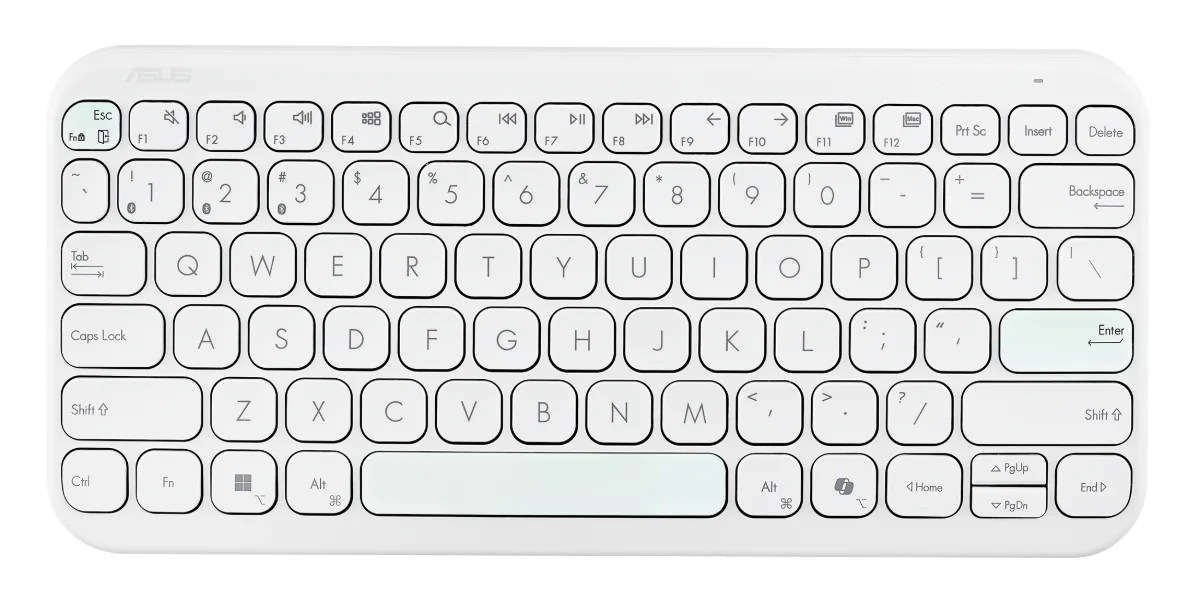 ASUS Marshmallow KW100 Tastatur Saksnøglekontakt Trådløs Tysk