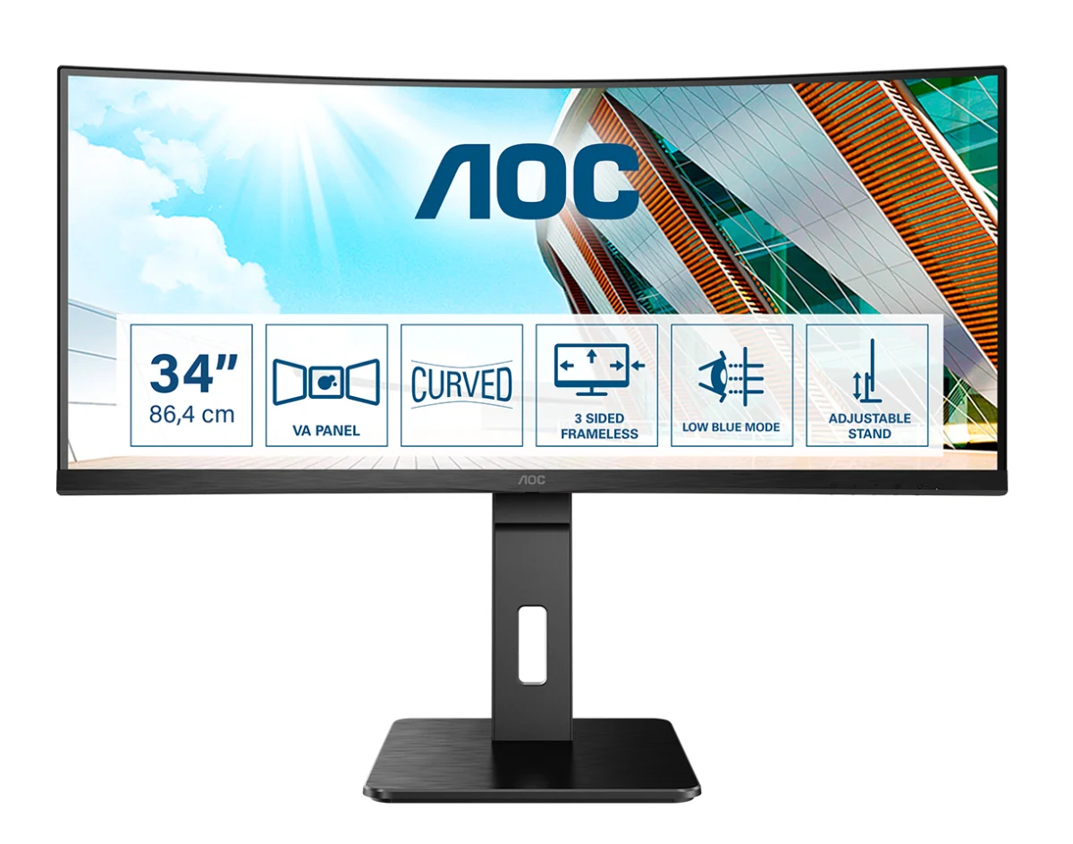 AOC CU34P2A 34 VA 3440 x 1440 (UltraWide) HDMI DisplayPort 100Hz