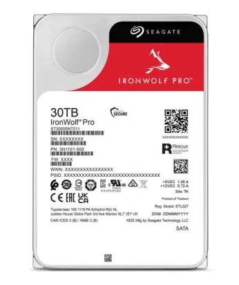 Seagate IronWolf Pro Harddisk ST30000NT011 30TB 3.5 Serial ATA-600 7200rpm