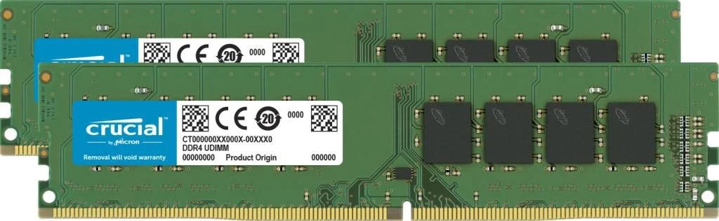 Crucial DDR4 SDRAM 32GB kit 3200MHz CL22 Ikke-ECC DIMM 288-PIN