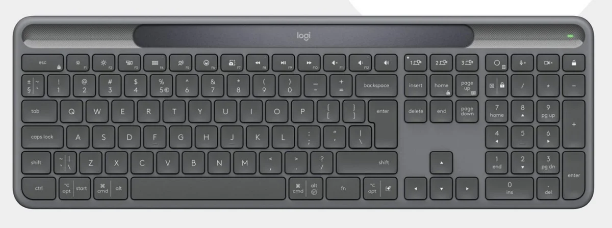 Logitech Signature Slim Solar+ K980 for Business Tastatur Trådløs US International