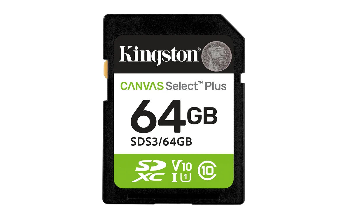 Kingston Canvas Select Plus SDXC UHS-I Memory Card 64GB 100MB/s