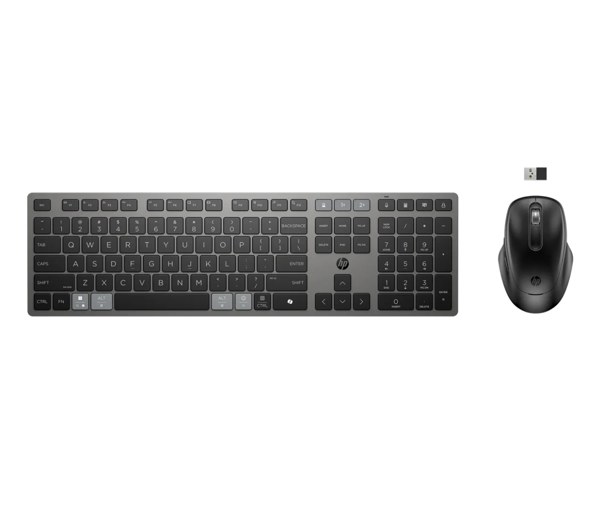 HP 725 Sæt med mus og tastatur Saks Trådløs Tysk