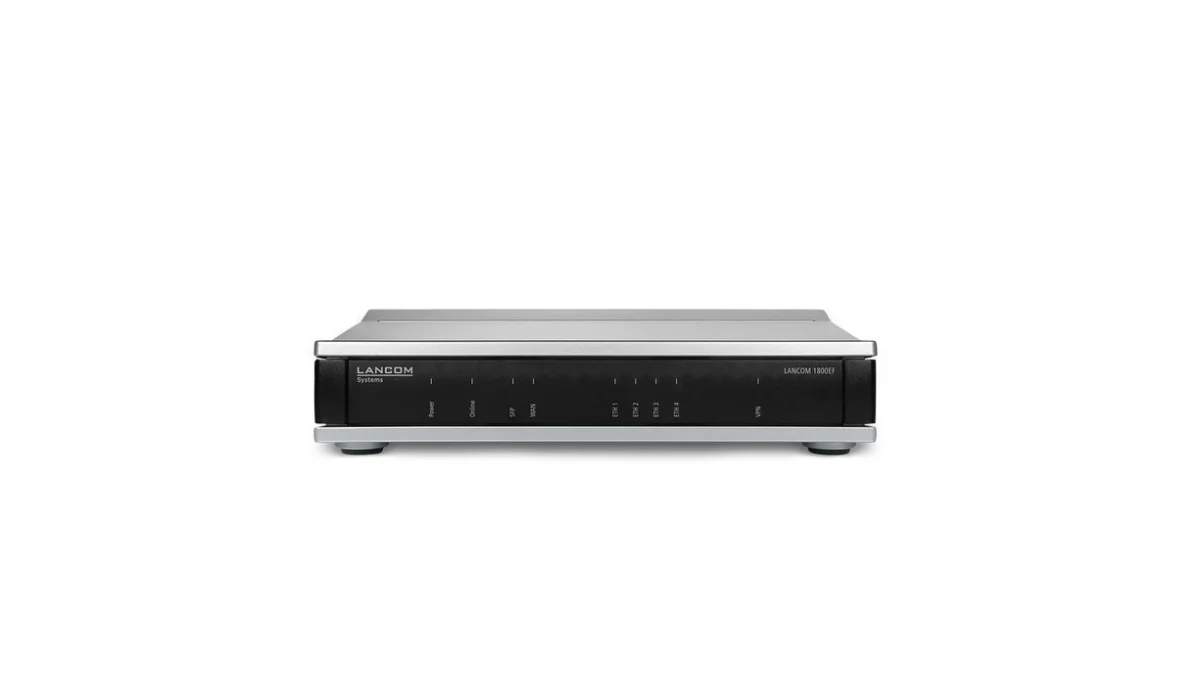 LANCOM 1800EF Router 4-port switch Kabling