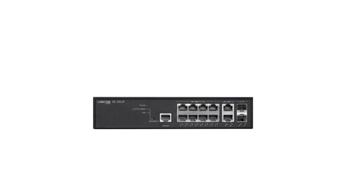 LANCOM GS-2412P Switch 12-porte Gigabit Ethernet PoE+