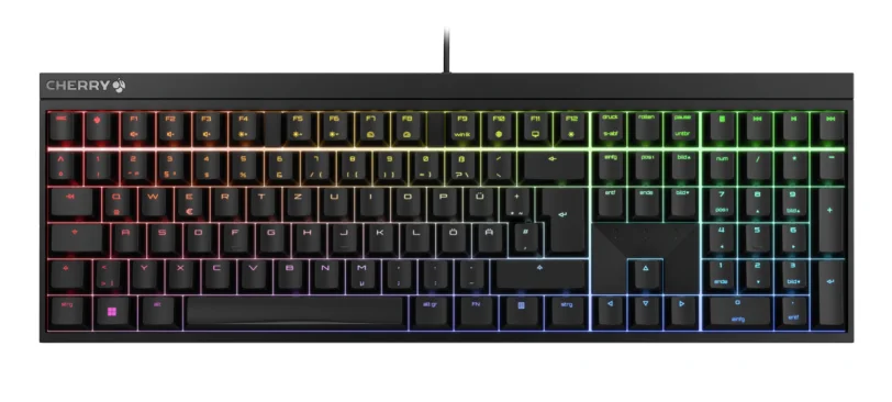 CHERRY MX 2.0S Tastatur Mekanisk RGB/16 millioner farver Kablet Tysk