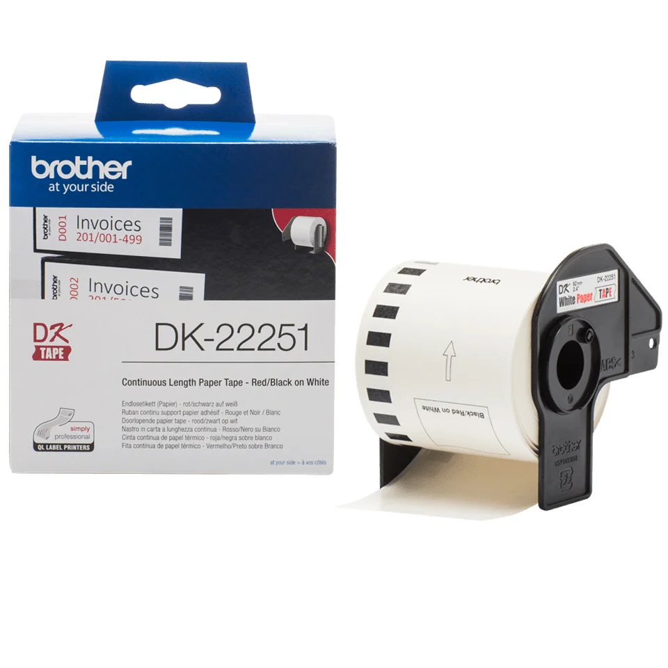 Brother DK 22251 Mærkater fortløbende papir (6,2 cm x 15,24 m) 1rulle(r)