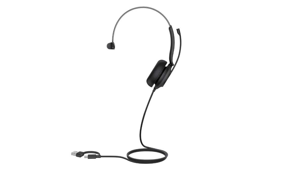 Yealink UH35 Mono Kablet Høretelefoner Sort