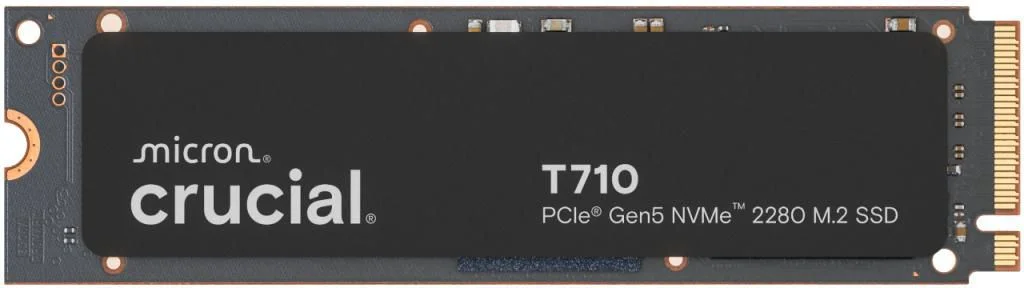 Crucial T710 SSD 2TB Uden køleprofil M.2 2280 PCIe 5.0 Sort