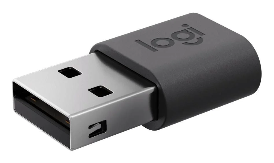 Logitech USB 2.0 USB-adapter Sort