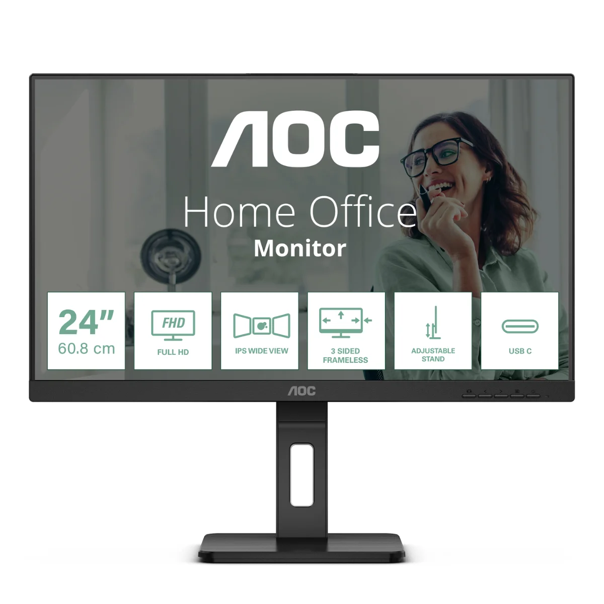 AOC Pro-line 24P3CV 24 IPS 1920 x 1080 (Full HD) HDMI DisplayPort USB-C 75Hz Dockingskærm