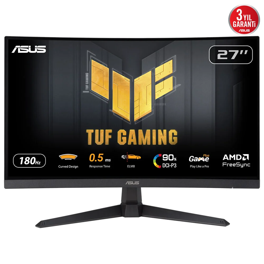 ASUS TUF Gaming VG27WQ3B 27 Fast VA 2560 x 1440 (2K) HDMI DisplayPort 180Hz