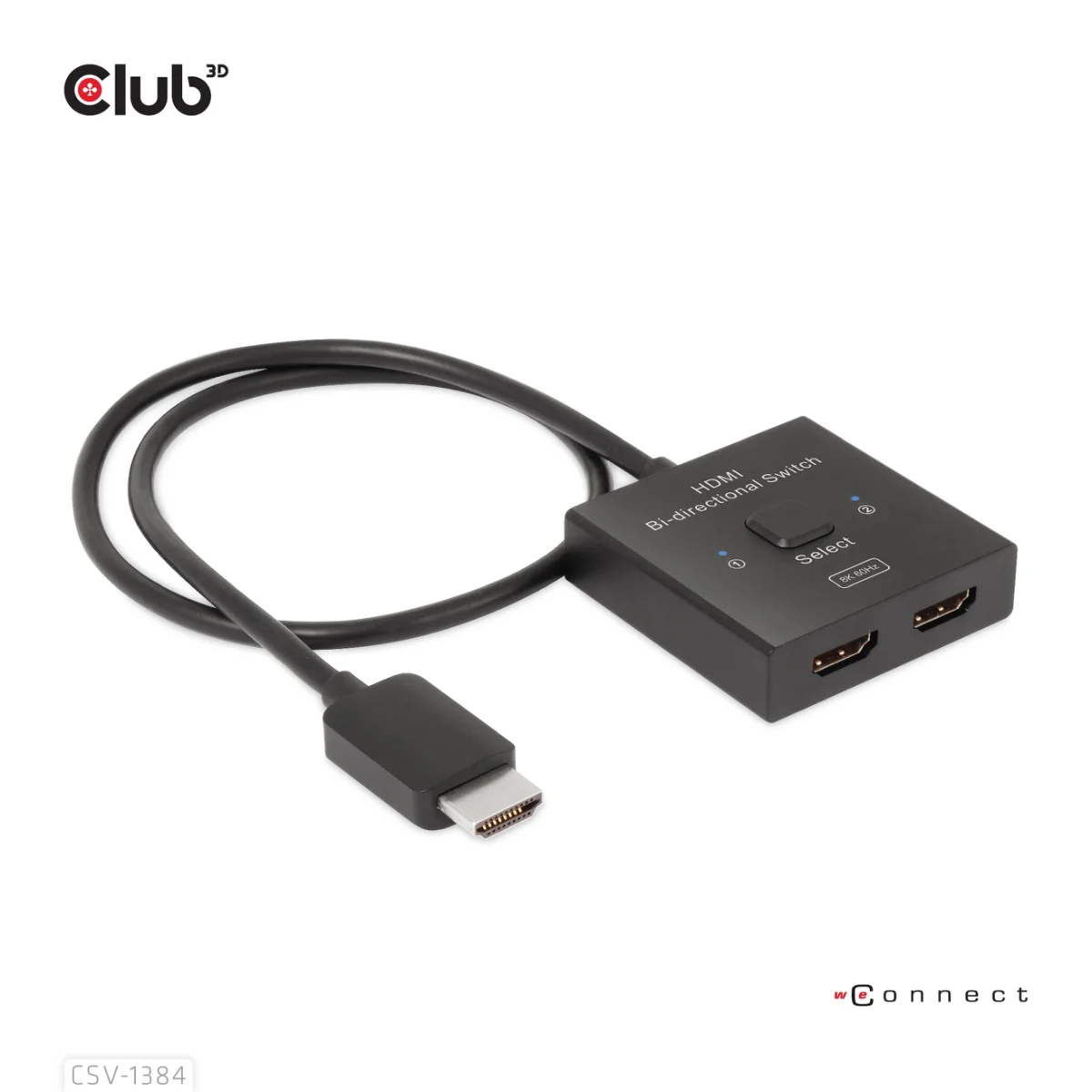 Club 3D CSV-1384 HDMI Switch 2 Porte
