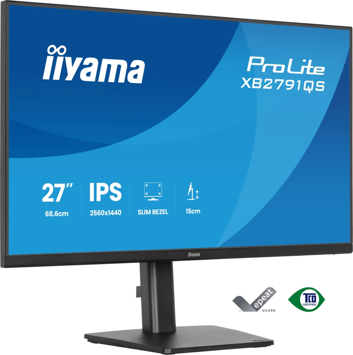 iiyama ProLite XB2791QS-B1 27 IPS 2560 x 1440 (2K) HDMI DisplayPort 75Hz