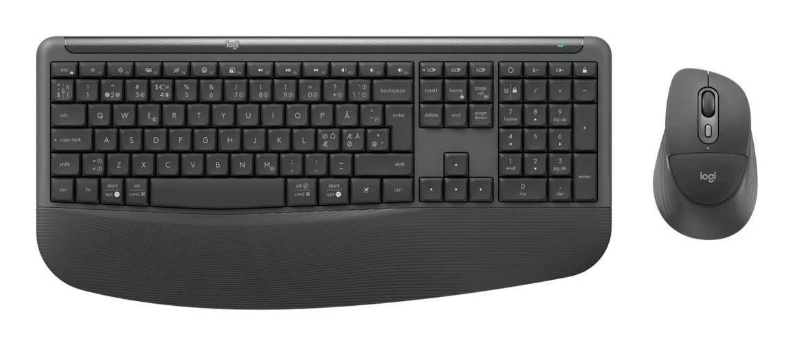 Logitech Signature Comfort Plus Combo MK880 for Business Sæt med mus og tastatur Pressestempel Trådløs Dansk/Norsk/Svensk/Finsk
