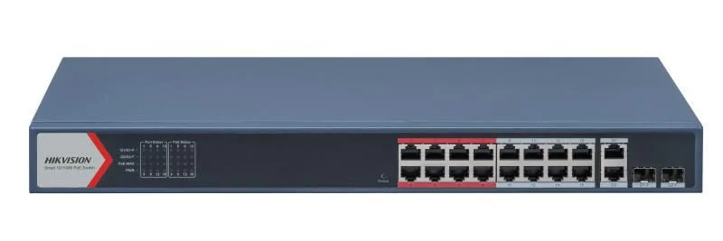 Hikvision DS-3E1318P-EI(B) Switch 16-porte Fast Ethernet PoE+