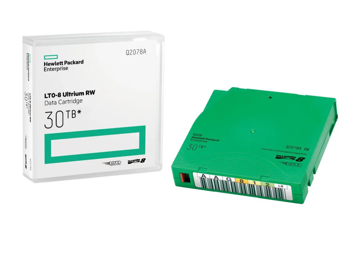 HPE Non Custom Labeled Library Pack Magasin med patron til databasebibliotek