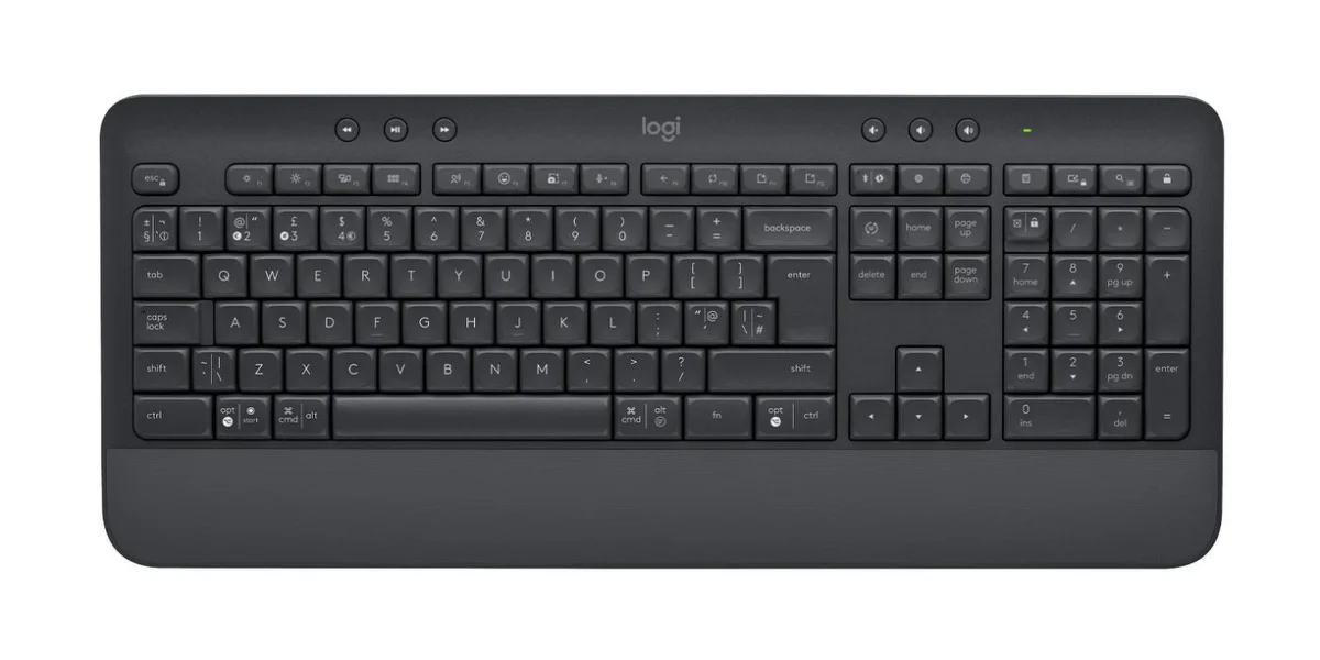 Logitech Signature MK650 Combo for Business Sæt med mus og tastatur Pressestempel Trådløs UK
