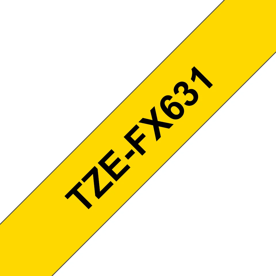 Brother TZe FX631 Fleksibelt ID-tape (1,2 cm x 8 m) 1kassette(r)
