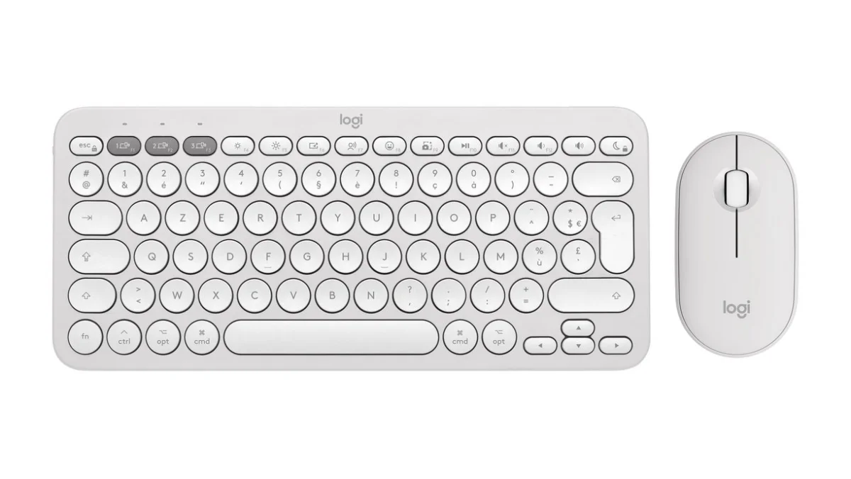 Logitech Pebble 2 Combo Sæt med mus og tastatur Saks Trådløs US International