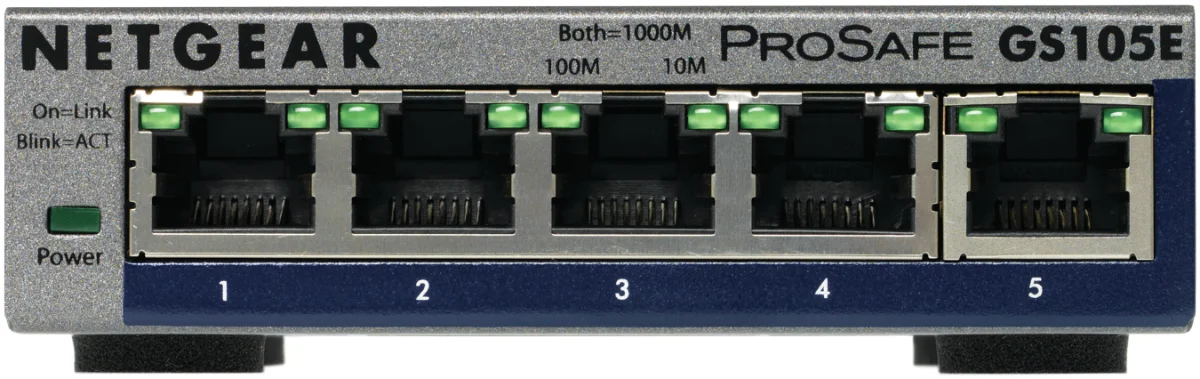 NETGEAR GS105Ev2 Switch 5-porte Gigabit