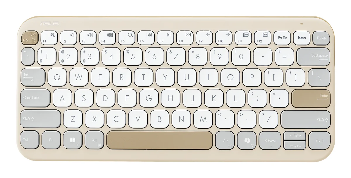 ASUS Marshmallow KW100 Tastatur Saksnøglekontakt Trådløs Tysk