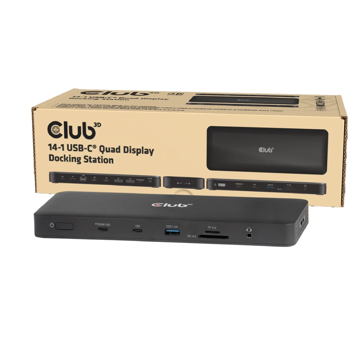 Club 3D 14-1 USB-C Quad Display Docking Station