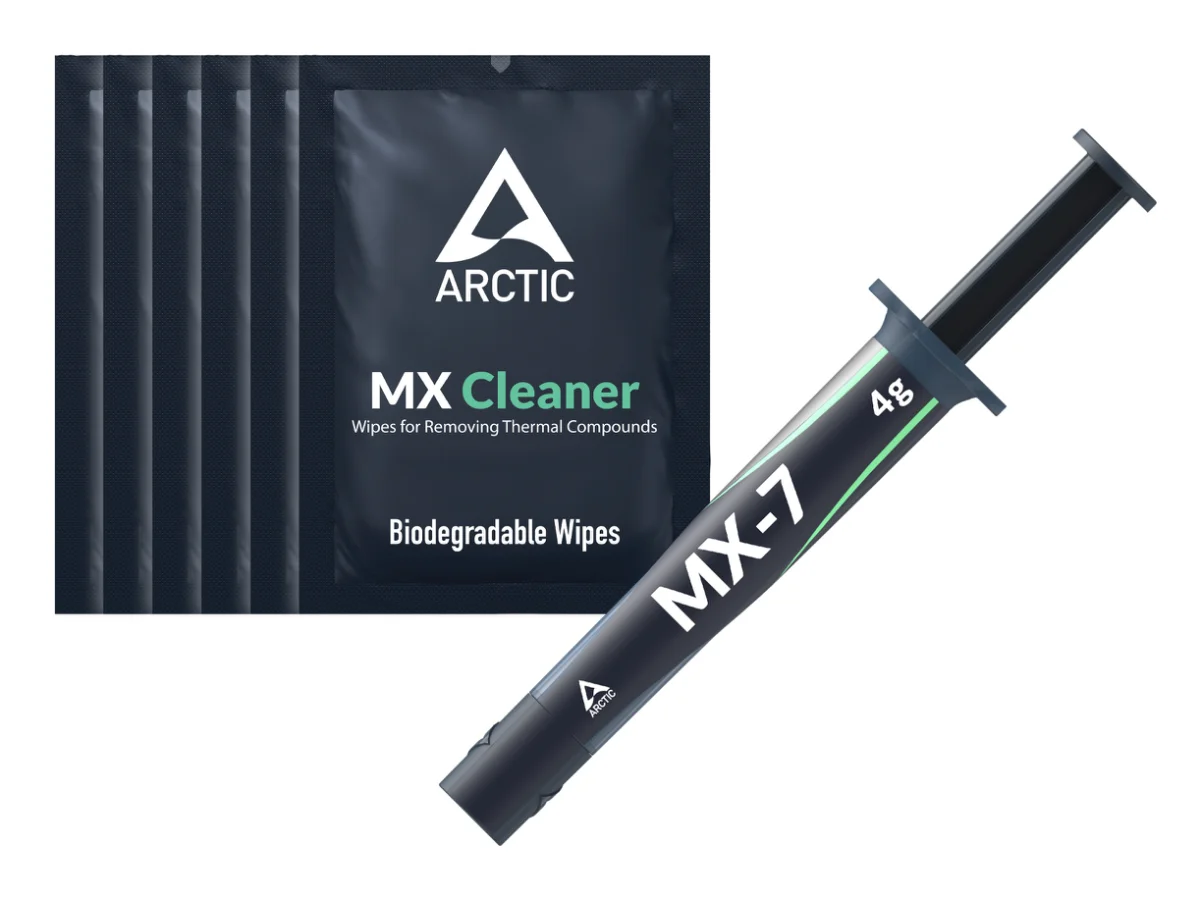 Arctic MX-7 Kølepasta - 4g + 6x MX Cleaner