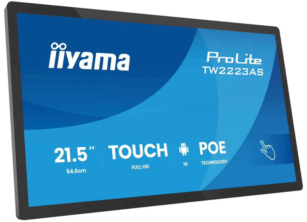 iiyama ProLite TW2223AS-B3P Berøringspanel PC RK3399 2GB 16GB ARM Cortex-A72 + A53 Android 12