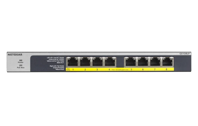 NETGEAR GS108LP Switch 8-porte Gigabit PoE+