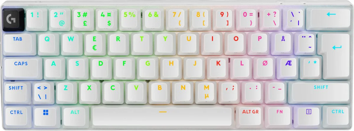 Logitech G PRO X 60 Tastatur Optisk LIGHTSYNC Trådløs Pan Nordic