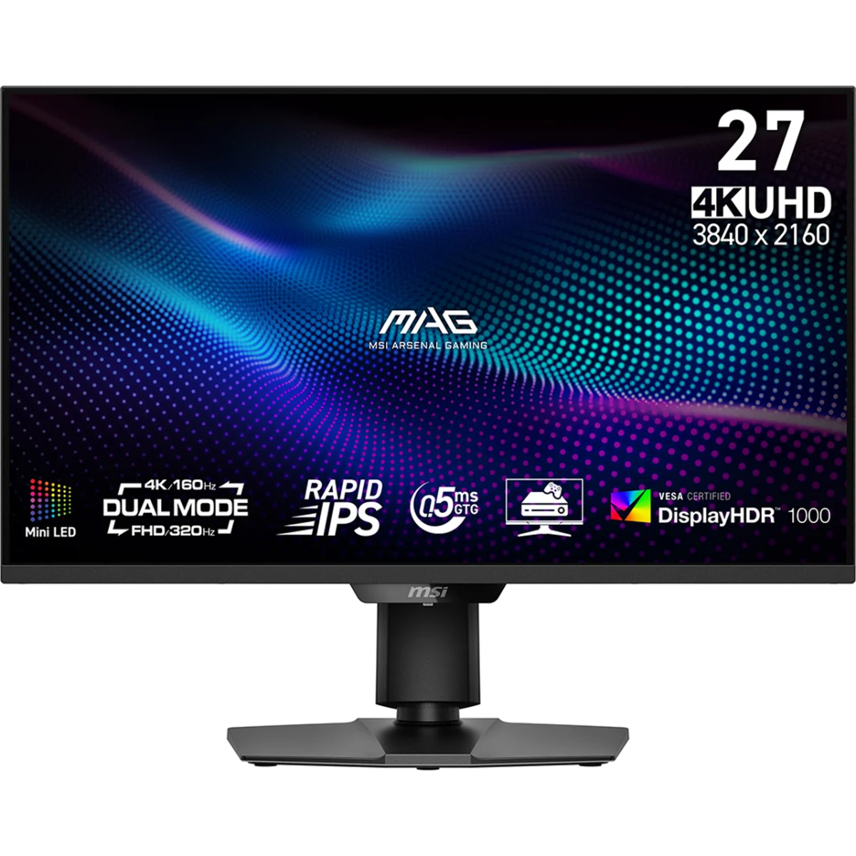 MSI MAG 274UPDF E16M 27 Fast IPS 3840 x 2160 (4K) HDMI DisplayPort USB-C 160Hz