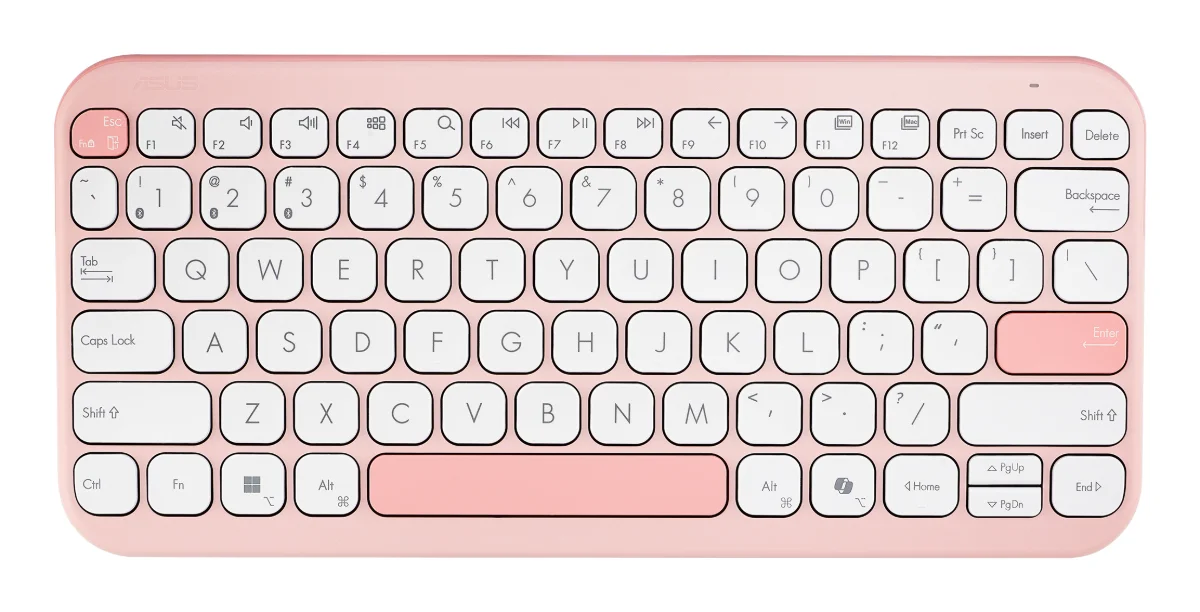 ASUS Marshmallow KW100 Tastatur Saksnøglekontakt Trådløs Tysk