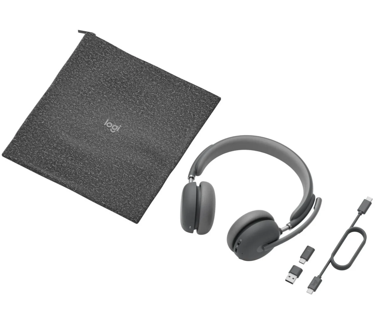 Logitech Zone Wireless 2 UC Trådløs Høretelefoner Grå