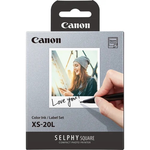 Canon XS-20L Farve (cyan, magenta, gul) Kassette og papirsæt til print-bånd 4119C002