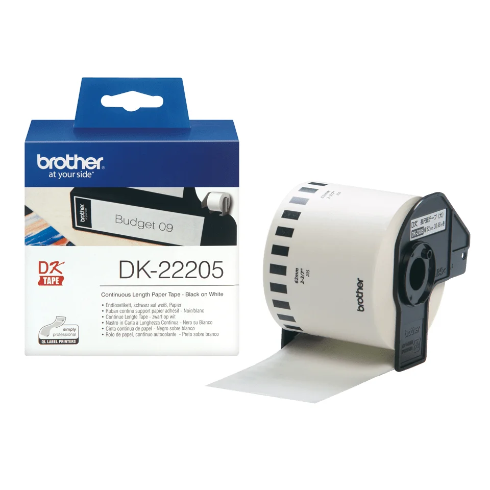 Brother DK-22205 Termokopieringspapir (6,2 cm x 30,5 m)