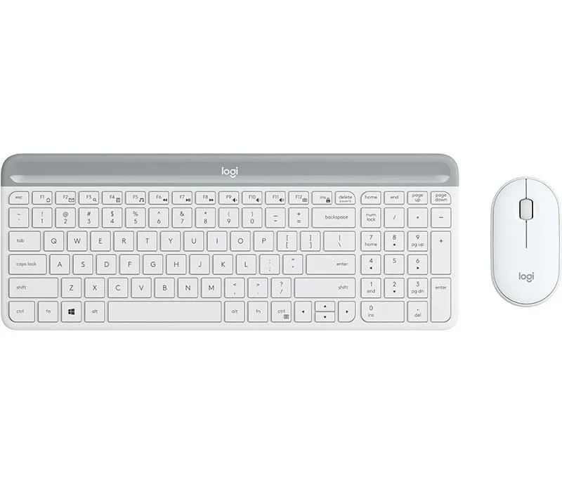 Logitech Slim Wireless Combo MK470 Sæt med mus og tastatur Trådløs Nordisk