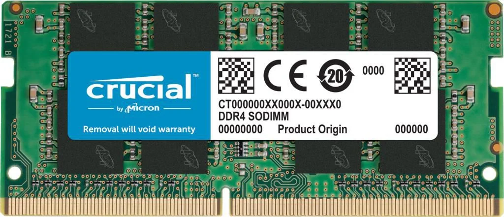 Crucial DDR4 SDRAM 8GB CL22 Ikke-ECC SO DIMM 260-PIN