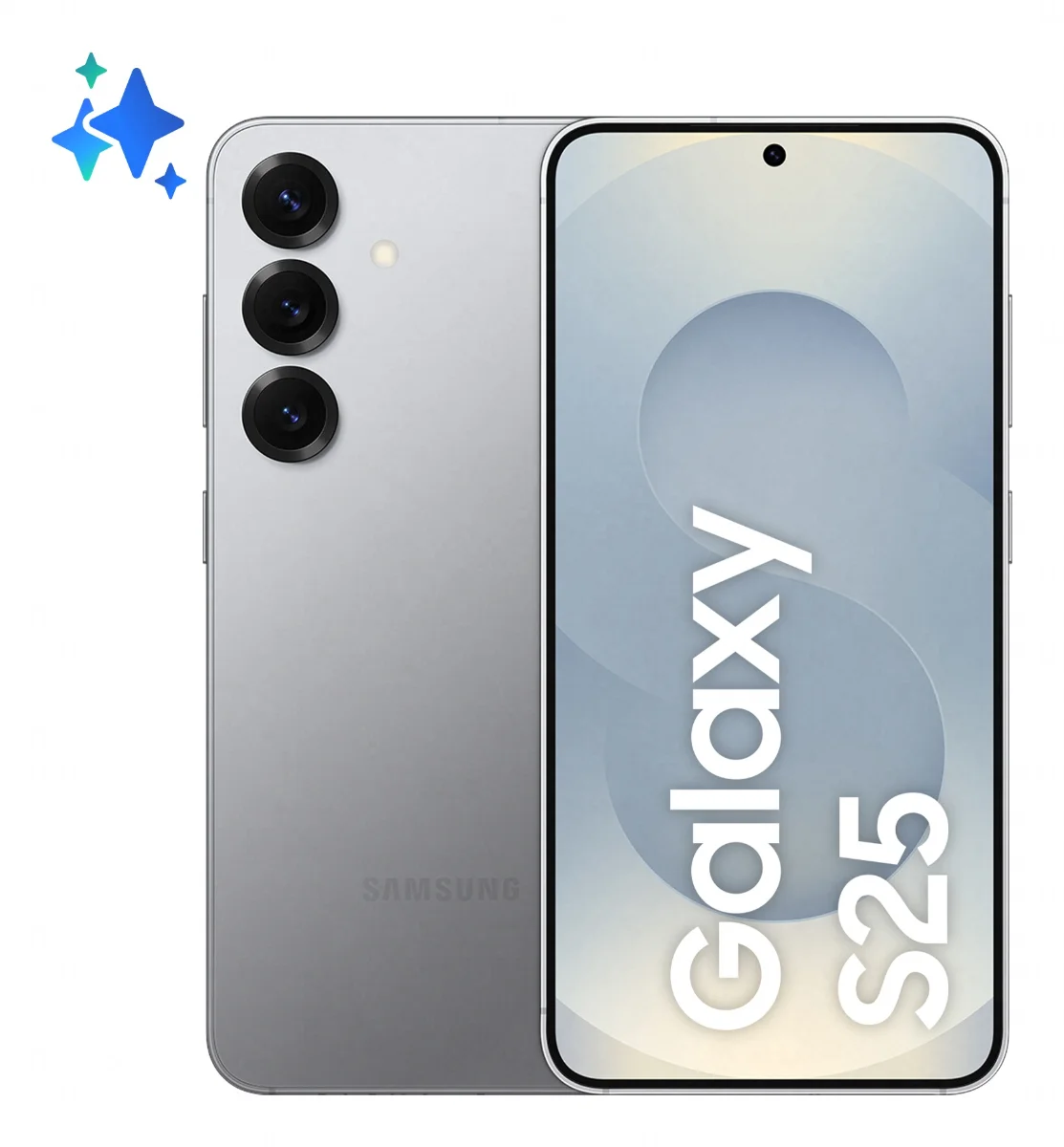 Samsung Galaxy S25 6.2 256GB Silver shadow Sølv