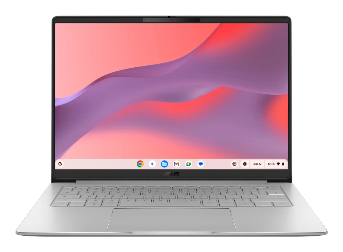 ASUS Chromebook CM14 CM1406CM4A-LY0050 MediaTek Kompanio Kompanio 540 35,6 cm (14) WUXGA 8 GB LPDDR5x-SDRAM 128 GB eMMC Wi-Fi 6E (802.11ax) ChromeOS Sølv QWERTZ Tysk