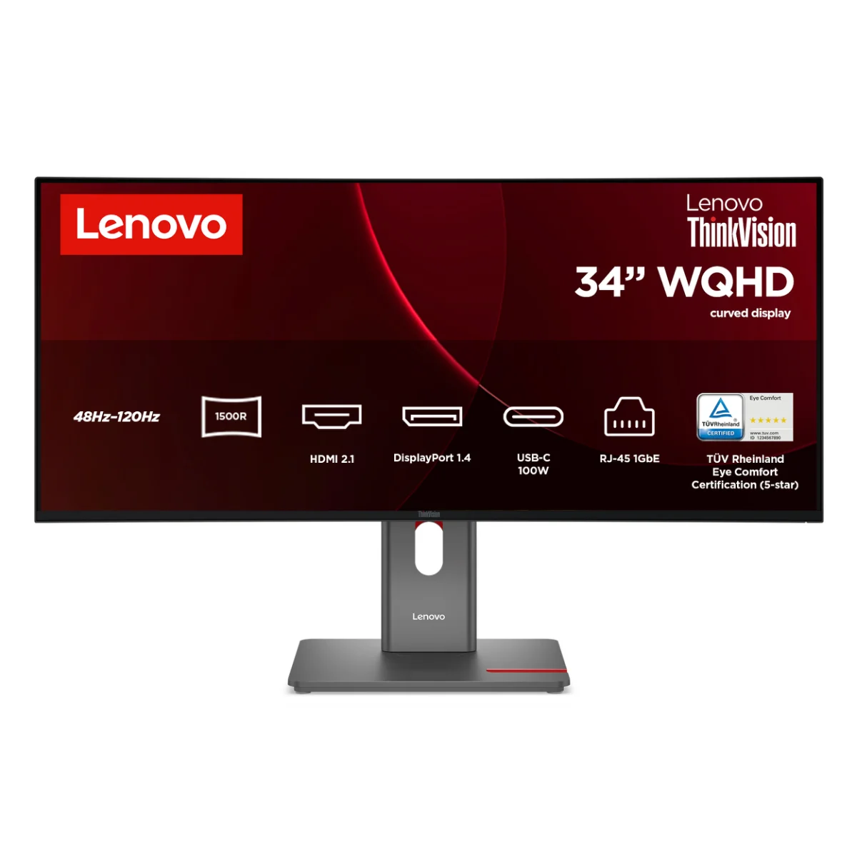 Lenovo ThinkVision T34WD-40 34 VA 3440 x 1440 (UltraWide) HDMI DisplayPort USB-C 120Hz