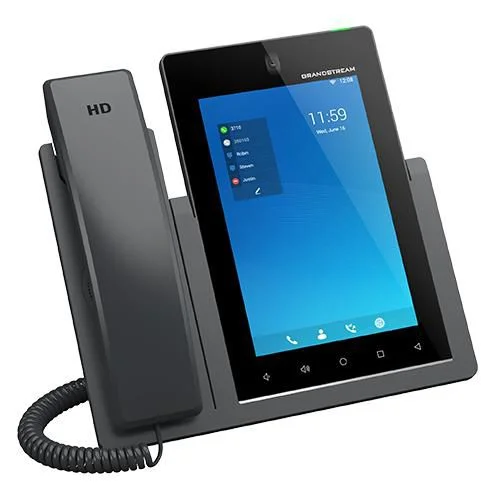 Grandstream GXV3470 IP-videotelefon IEEE 802.11a/b/g/n/ac/ax (Wi-Fi) / Bluetooth 5.0 Sort
