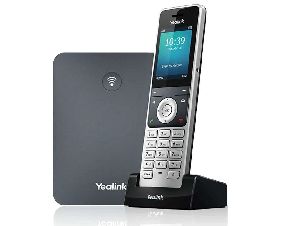 Yealink W76P Trådløs telefon / VoIP telefon Alabaster silver Klassisk grå