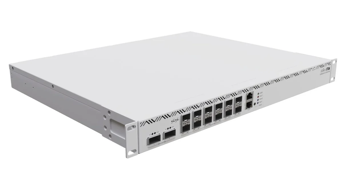 MikroTik Cloud Core Router CCR2216-1G-12XS-2XQ Router Kabling