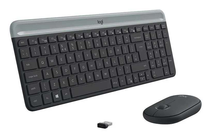 Logitech Slim Wireless Combo MK470 Sæt med mus og tastatur Trådløs US International