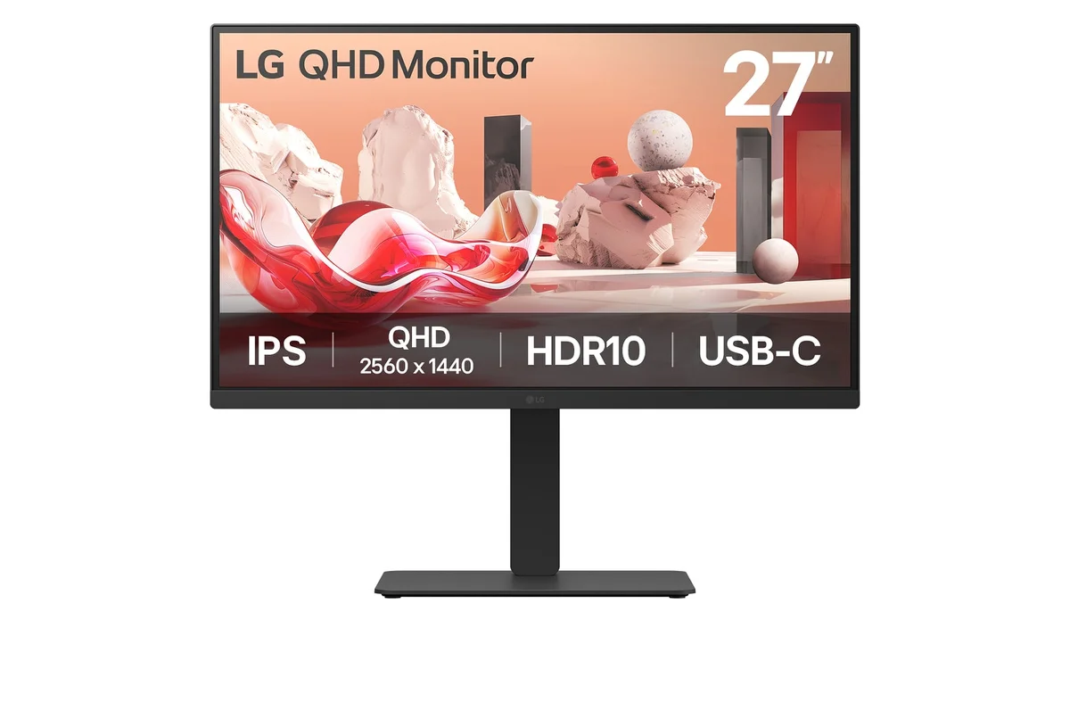 LG 27BA75QB-B 27 IPS 2560 x 1440 (2K) HDMI DisplayPort USB-C 100Hz Dockingskærm