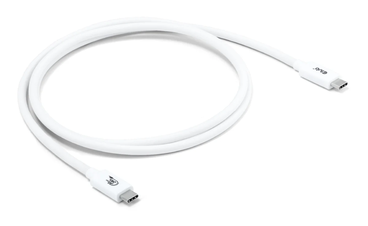 Club3D CAC-1570 USB4 USB-C til USB-C 1,2m 240W 8K240Hz Hvid